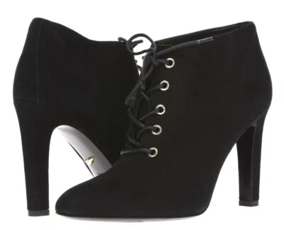 Botines con cordones de gamuza negros para mujer DIANE VON FURSTENBURG talla 10 B Foto 1 de 4