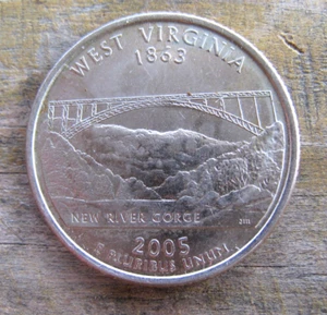 USA 2005 year 25 cents Coin West Virginia rare coins - Picture 1 of 5