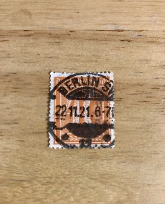 Auth Vintage German Reich Stamp Berlin 22 11.21.6-7 40pf - Image 1 of 3