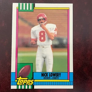 1990 Topps TIFFANY Set NICK LOWERY #255 KANSAS CITY CHIEFS ** COME NUOVO ** ALTA QUALITÀ - Foto 1 di 2