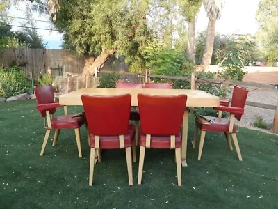 Cessna Aircraft company, aluminum,dining set,rare,all original,mid century - Image 1 of 4