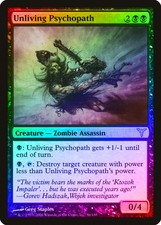 Unliving Psychopath FOIL Dissension PLD Black Rare MAGIC MTG CARD ABUGames