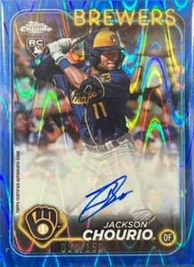 2024 Topps Chrome Rookie Autographs#RA-JC Jackson Chourio Blue RayWave Refractor - Bild 1 von 1