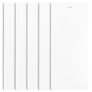 Vertical Blind Slats Vanes Replacement Blinds for House Kitchen 82.5" White FREE - Picture 1 of 21