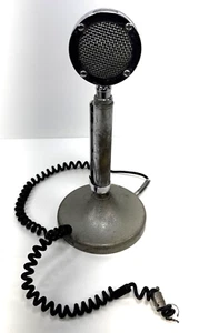 Astatic D-104 Silver Desk Stand Microphone Chrome (Untested Parts AS-IS) - Zdjęcie 1 z 11