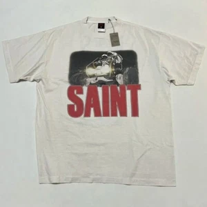 Saint Michael Freedom Project Space Astronaut Rover Mens White T Shirt - Picture 1 of 5