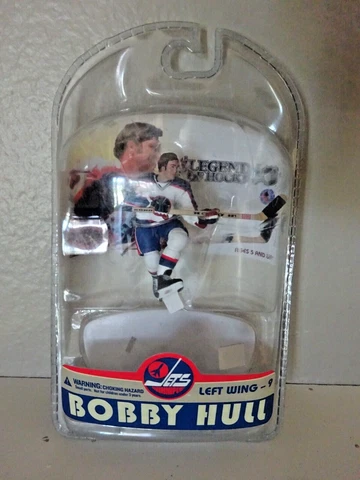 New BOBBY HULL  ~ McFarlane Toys 2-1/2" Action Figure Winnipeg Jets NHL / Hockey Cover