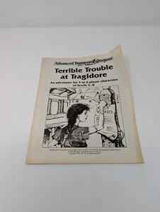 Advanced Dungeons and Dragons Terrible Trouble at Tragidore 2nd Edition TSR 1989 - Picture 1 of 2