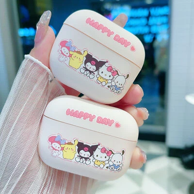 For Airpods 1 2 3 Pro Girl Transparent Sanrio Frosted TPU Charging Case Cover - Image 1 of 4