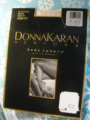 Pantimedias Toners Corporales Donna Karan 1991 De Colección ~ Extra Transparente ~ Dk. Palomino~M~¡NUEVO!! Foto 1 de 4