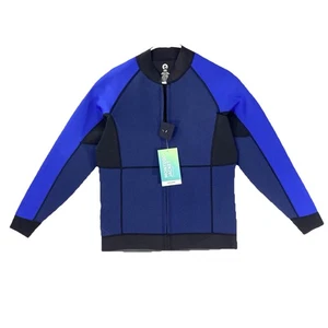Sea Doo Wetsuit Jacket Mens M Montego Blue Full Zip Neoprene UV 3mm Seadoo NWT - Picture 1 of 17