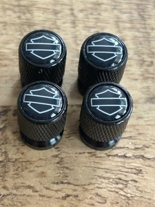Harley Davidson Valve Caps X2 Metal Accessories Dust Caps Motorcycle - Picture 1 of 2