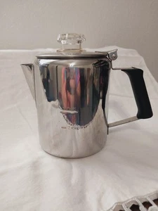 GSI Edelstahl Kaffeemaschine Kaffeekanne Silikongriff 8" Camping Outdoor - Bild 1 von 4