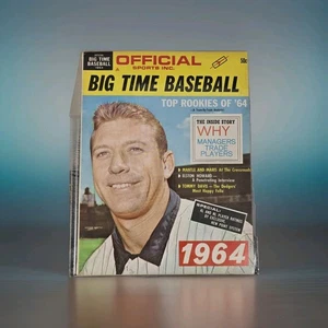 1964 Big Time Baseball Magazine Mickey Mantle New York Yankees MLB Vintage Rare - Picture 1 of 11