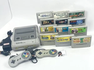 SNES Console 2controllers Dragon Ball Mario 12games Nintendo SFC NTSC-J Japan - Picture 1 of 24