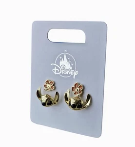 Disney Parks Lilo & Stitch Blatt Ohrringe goldfarben 2er Set Ohrstecker - Bild 1 von 3
