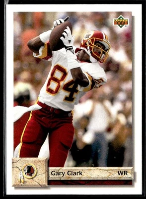 1992 Upper Deck Gary Clark Washington Redskins #316 - Image 1 of 2