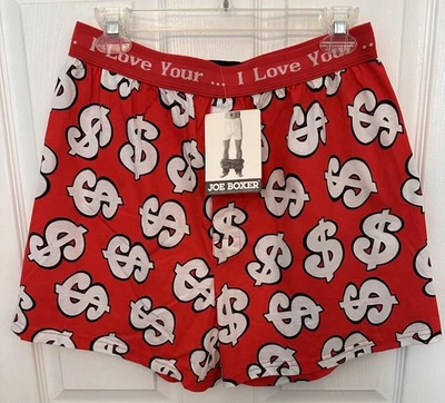 New Vintage Joe Boxer Boxers “I Love Your” $ Mens Large - Image 1 of 4