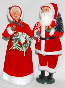 Carolers Byers Choice Red Velvet Santa & Mrs. Claus - Nuevos - ENVÍO GRATUITO - Imagen 1 de 9