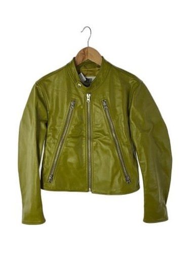 MAISON MARGIELA MM6 Giacca pilota singolo 36 Pelle KHK S62AN0063 