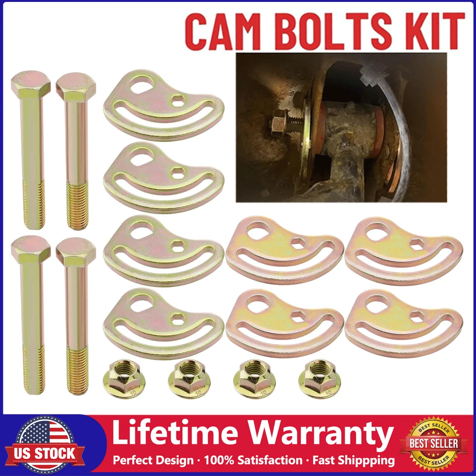 Front Alignment Camber Caster Cam Bolt Kit For Silverado 2500 HD 1999 2000-2018 - Image 1 of 4