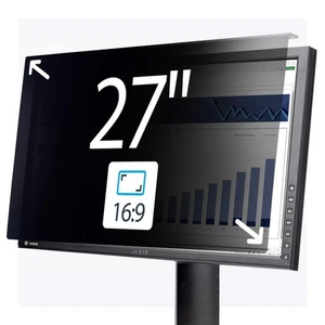 StarTech.com 27-inch 16:9 Computer Monitor Privacy Screen, Hanging Acrylic Filte - Photo 1/9