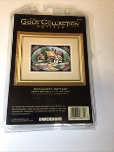 Dimensions Gold Collection Petites ENCHANTED COTTAGE Cross Stitch Kit #6710 - Bild 1 von 2