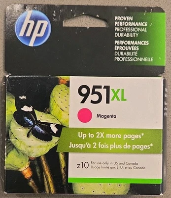 HP 951XL Magenta High-Yield Ink Cartridge CN047AN Exp 3/2019 - Image 1 of 2