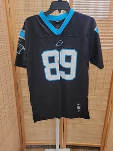 Camiseta Carolina Panthers Juvenil XLarge Negra NFL Fútbol Steve Smith 89 Reebok - Imagen 1 de 12
