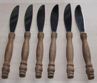 Ess-Besteck mit Holzgriffen - 23 teilig - Bild 1 von 4