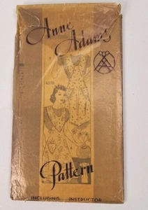 Vintage Apron Pattern 1930s-1940s Anne Adams #4370/ Size Medium - Picture 1 of 7