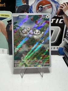 Pokemon Juego de Cartas Coleccionables Starly Arte Completo Ilustración Raro Escarlata Violeta 221 198 Tarjeta Holográfica - Imagen 1 de 2