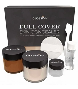 Tattoo Cover Up Make-up wasserfester Concealer für dunkle Flecken, Narben, Vitiligo 3/27 - Bild 1 von 5