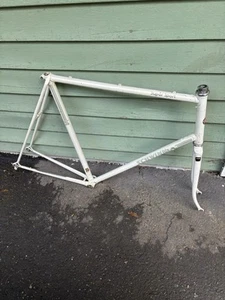 80s Schwinn Super Sport Frameset Columbus Tenax Steel Frame Fork Tall 63cm Nice - Picture 1 of 12