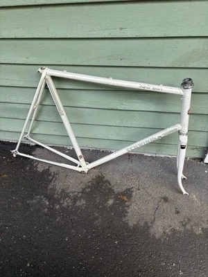 80s Schwinn Super Sport Frameset Columbus Tenax Steel Frame Fork Tall 63cm Nice - Image 1 of 4