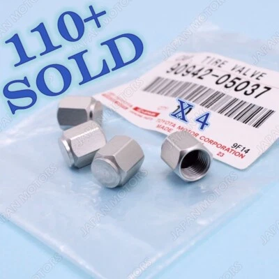 OEM  Toyota 06-18 LEXUS IS350 LS460 SC430  Aluminum Tire Valve Stem Cap Set of 4 - Image 1 of 4