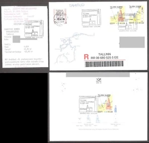 Tallinn Leading Line Lighthouses 2006 Estonia stamps FDC Mi 552-3 REGISTERED - Picture 1 of 1