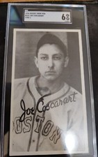 1936 Goudey Wide Pen Type 1 R314 Joe Coscarart SGC 6 EX-NM POP 1 Braves