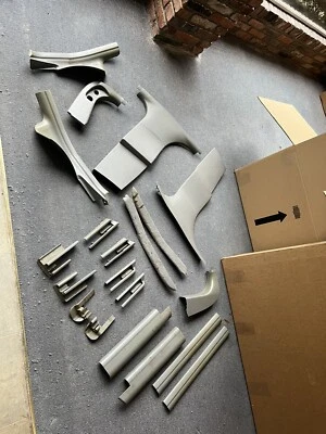 04-2010 BMW E60 E61 525i 528i 530i 535i 545i 550i umbral de puerta panel cubierta asiento gris Foto 1 de 4