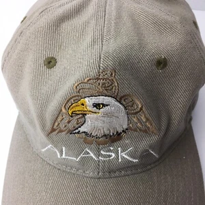 Gorra de béisbol ajustable bordada águila ártica círculo ártico algodón marrón - Imagen 1 de 6