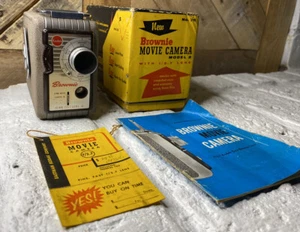 Vintage Kodak Brownie 8 MM Model 2 No. 78 Movie Camera & Original Box. WORKS! - Picture 1 of 9