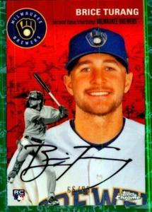2023 Topps cromo platino aniversario platino toile refractores blanco verde - Imagen 1 de 15