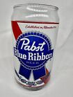 Pabst Blue Ribbon Etched Frosted Glass. Beer Can Shaped. Pre-owned