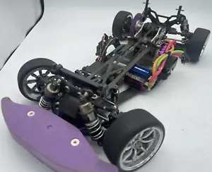 For parts HPI RS4 carbon chassis with ESC and motor vintage rare - Picture 1 of 18