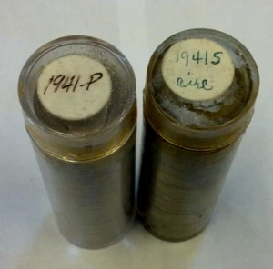 (2) ROLL 40/e 1941 & 194-S1 JEFFERSON NICKELS CIRCULATED (2531) - Picture 1 of 1