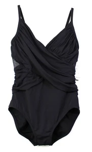 COCO REEF Contours Sterling Swimsuit Size 14/38C/D Black T32076 Retail $134 - Picture 1 of 6