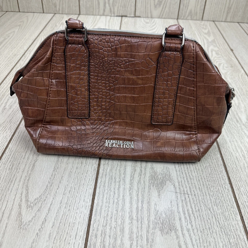 Kenneth Cole реакции крокодила купол сумка сумочка сумка коричневый - Изображение 1 из 4