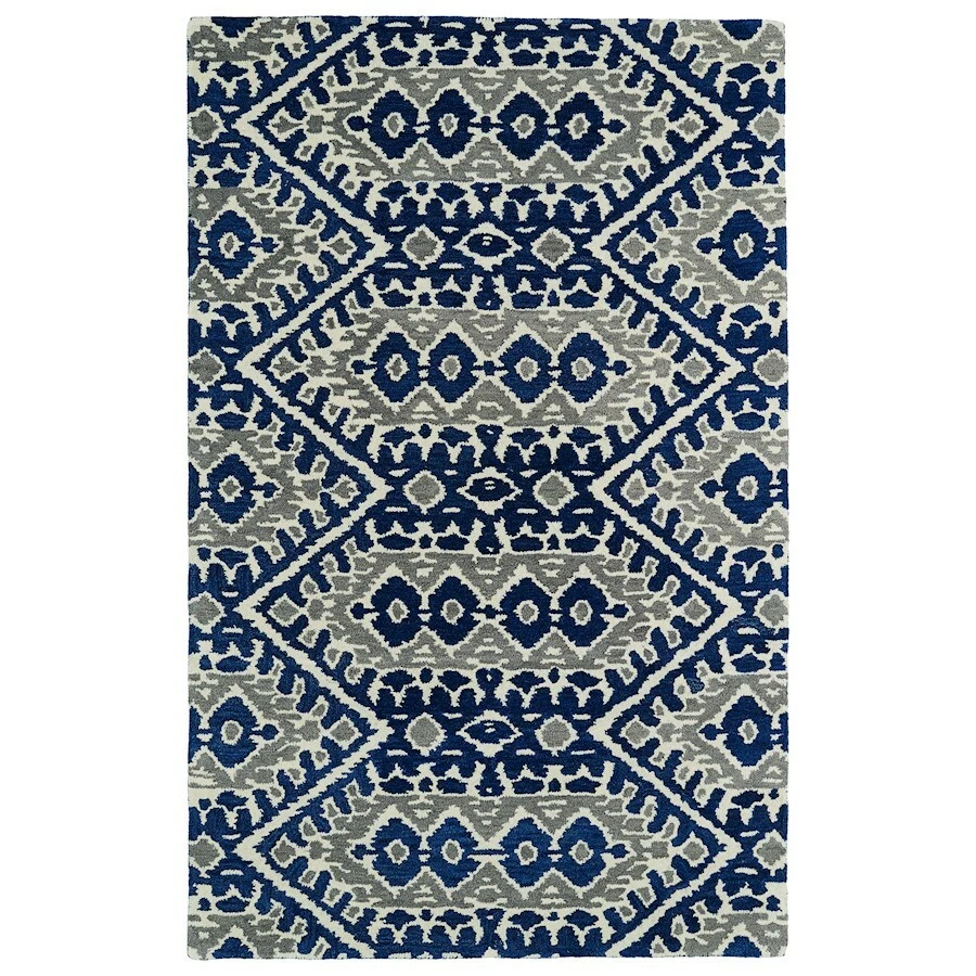 Kaleen Rugs GLB01 Global Inspiration Runner, Blue, 2'6"x8' - GLB01-17-268 - Image 1 of 1