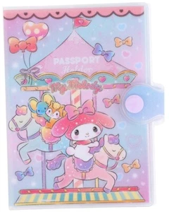 My Melody Brillante Cartera Pasaporte Organizador de Viajes Portatarjetas de Identificación Estuche con Cremallera - Imagen 1 de 6