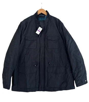 Perry Ellis Mens Blue Jacket Full Zipper 4 Pocket Waterproof Adults Size 2XL NWT - Image 1 of 4